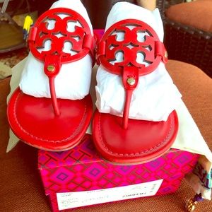 Tory Burch Miller Thong Sandals Flip Flops Box Bag